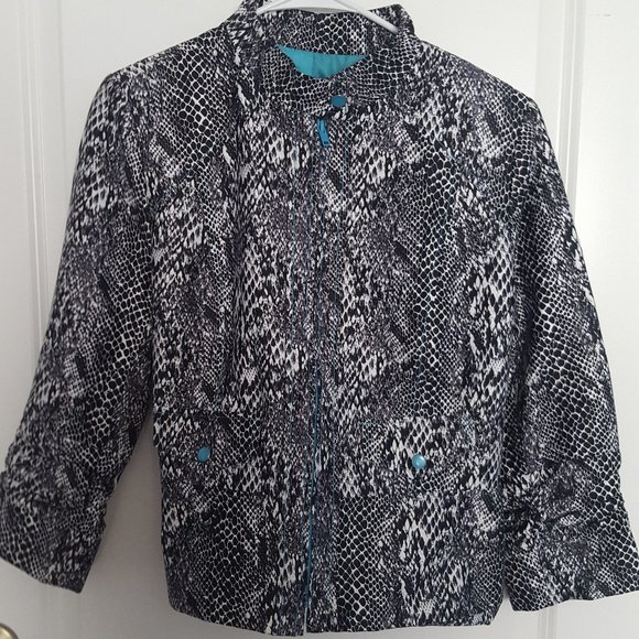 Musette Animal Print Zippered Jacket - Picture 1 of 7